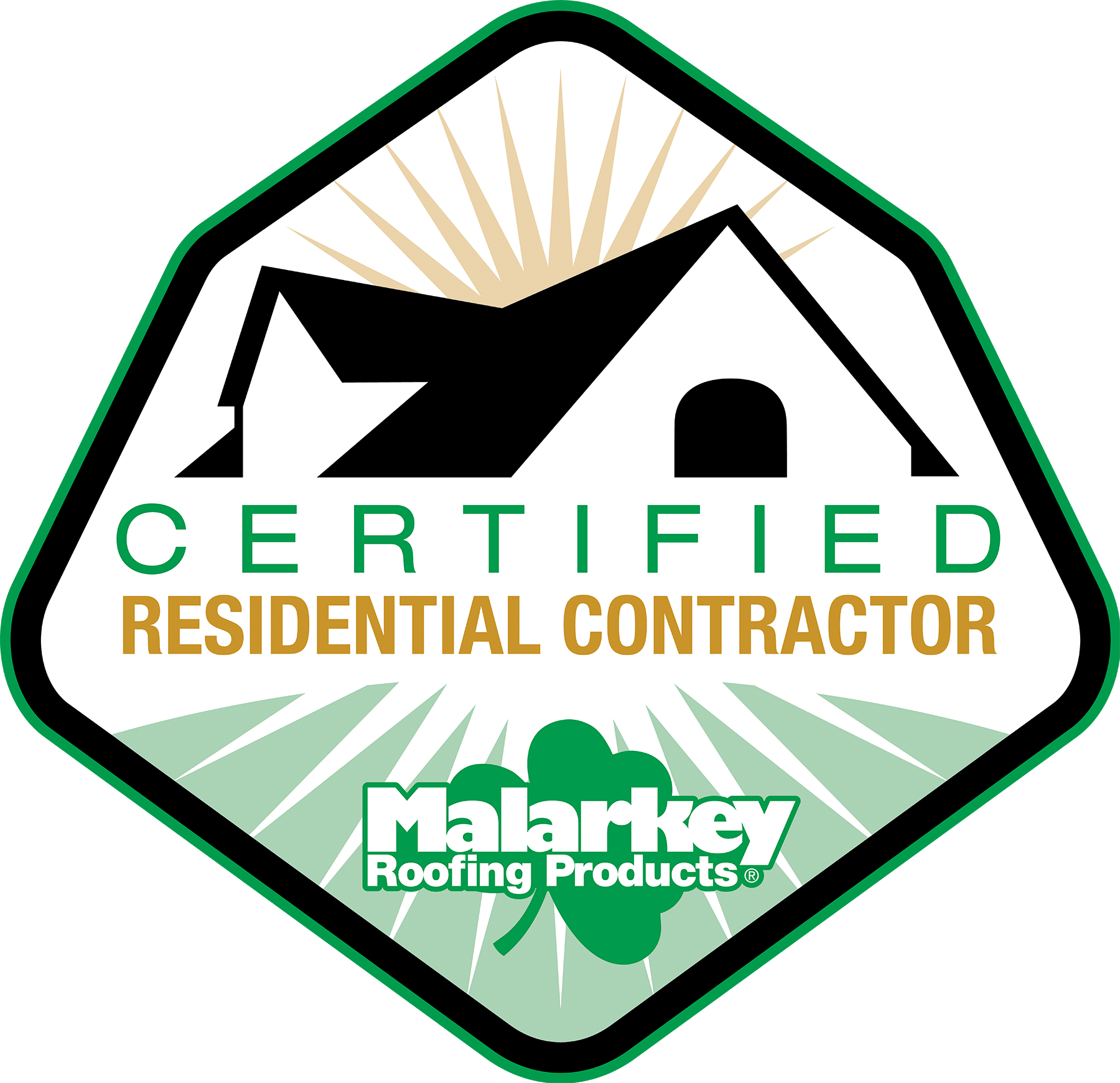 certified residential contractor logo malarkey